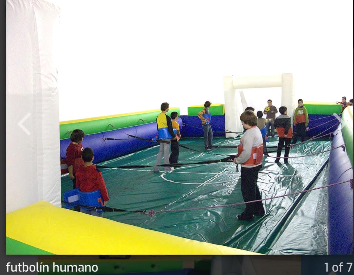 Futbolín humano para equipos